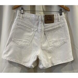 VINTAGE Levi's 950 Jean‎ Shorts Women's Size 11 White Denim 90s Made USA